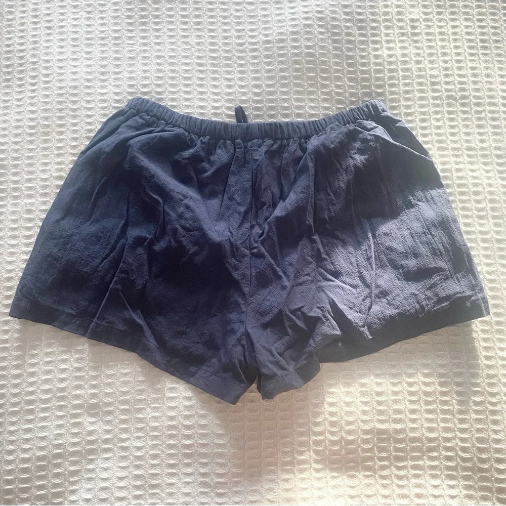 SHEIN blue elastic waist shorts size large 8/10